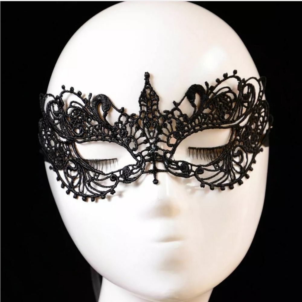 Sexy Women Lady Girl Black Lace Eye Mask for Halloween Masquerade Party US